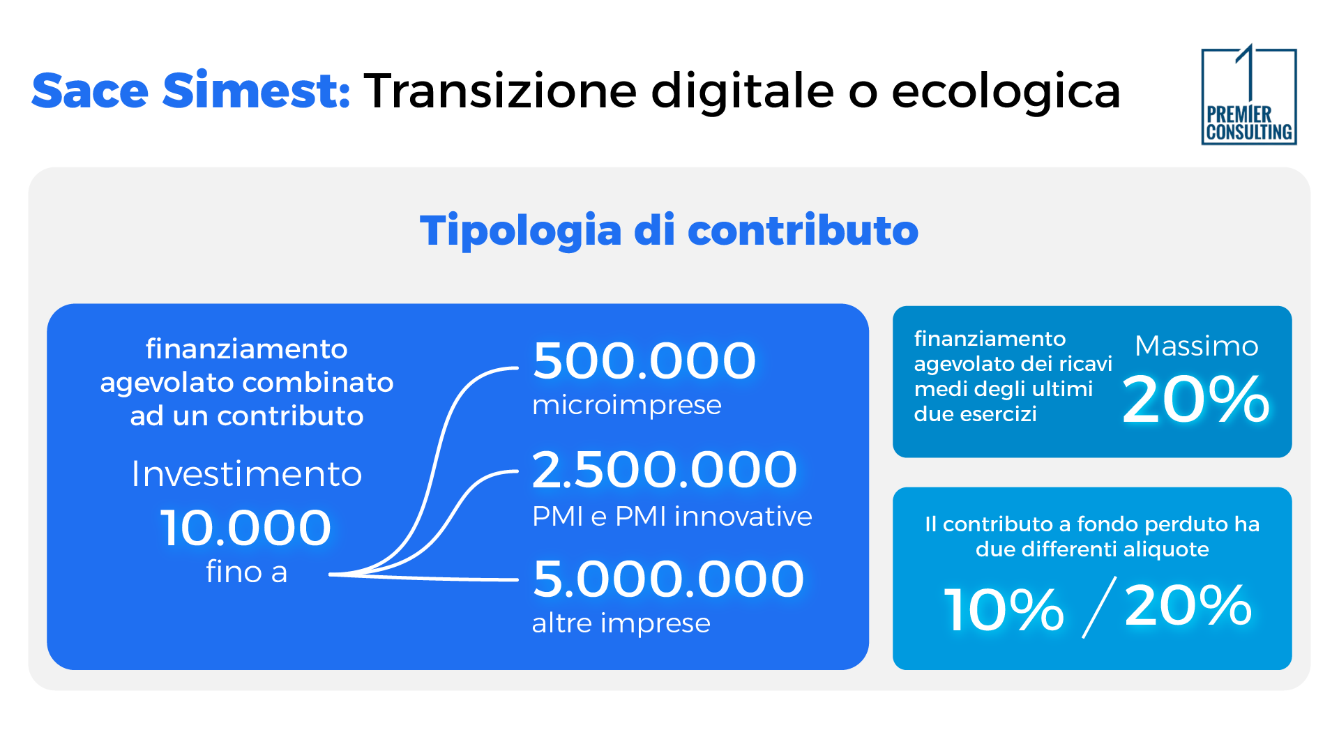 Sace Simest: Transizione digitale o ecologica - Premier Consulting